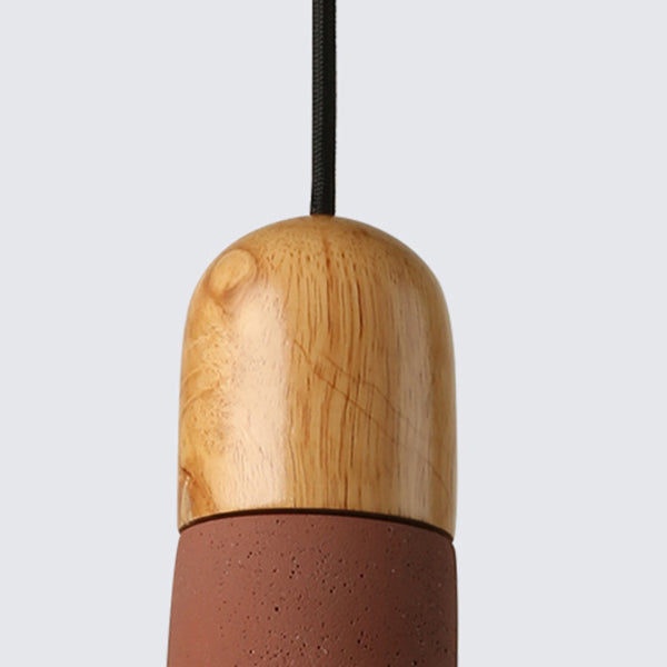 Pendant le pendentif en ciment à tête simple contemporain pour la salle d'étude du bar