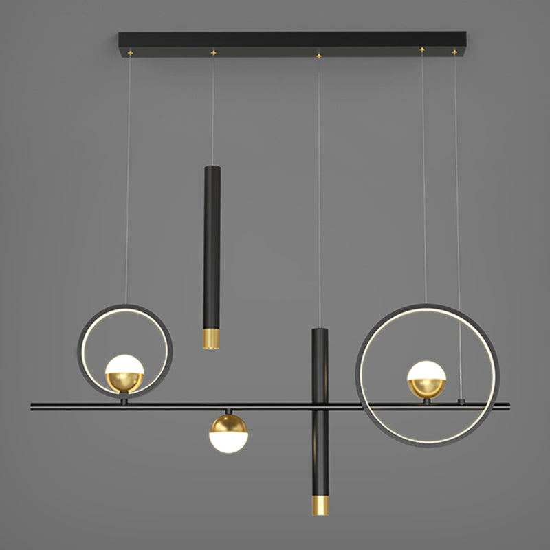 39,5 "Long Metal Illumining Simplicidad Costilización de techo Luz para comedor