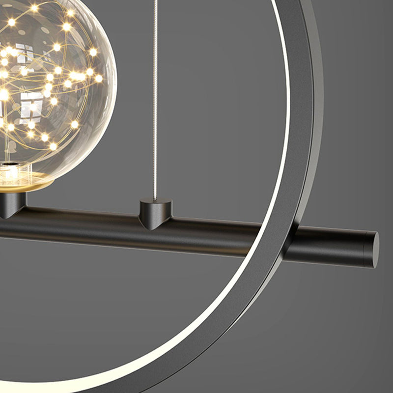 39,5 "Long Metal Illumining Simplicidad Costilización de techo Luz para comedor