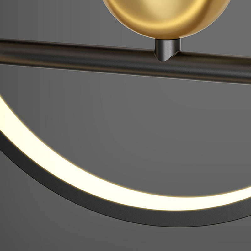 39,5 "Long Metal Illumining Simplicidad Costilización de techo Luz para comedor