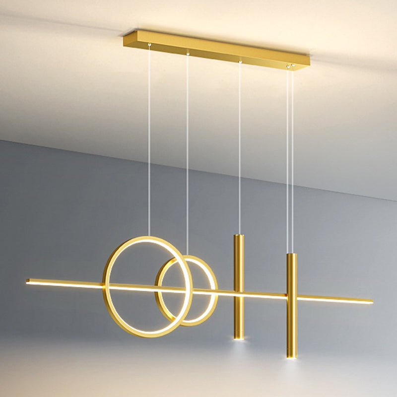 Linear Isola Lighting Acrilic Contemporary Simplicity Fishings a sospensione per il ristorante
