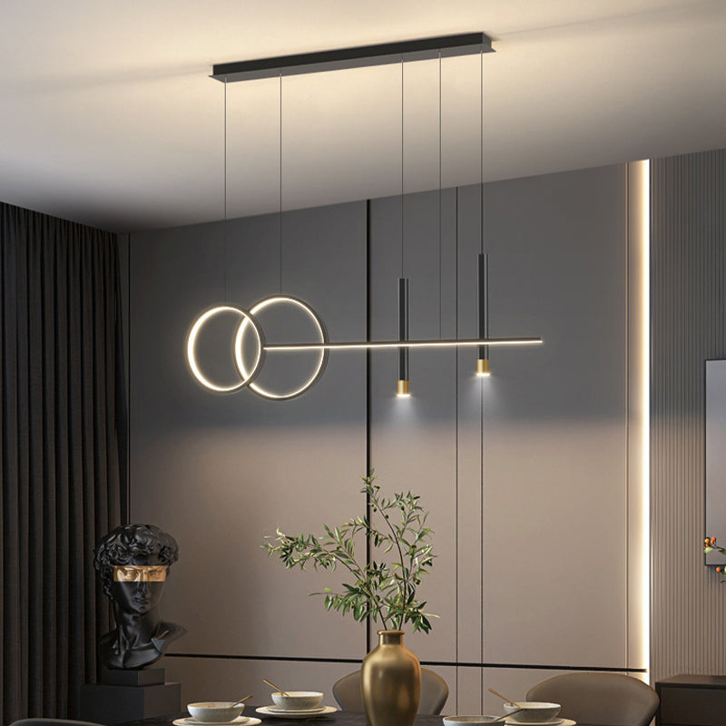 Linear Isola Lighting Acrilic Contemporary Simplicity Fishings a sospensione per il ristorante