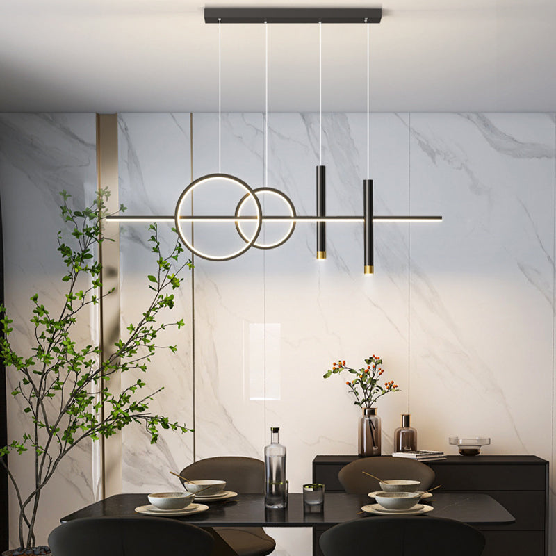 Linear Isola Lighting Acrilic Contemporary Simplicity Fishings a sospensione per il ristorante