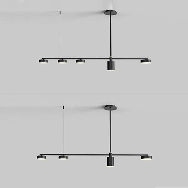 Drum Island Lighting Acrilic Contemporary Simplicity Fidurs a sospensione per il ristorante