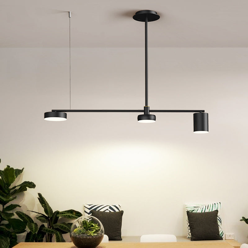 Drum Island Lighting Acrilic Contemporary Simplicity Fidurs a sospensione per il ristorante