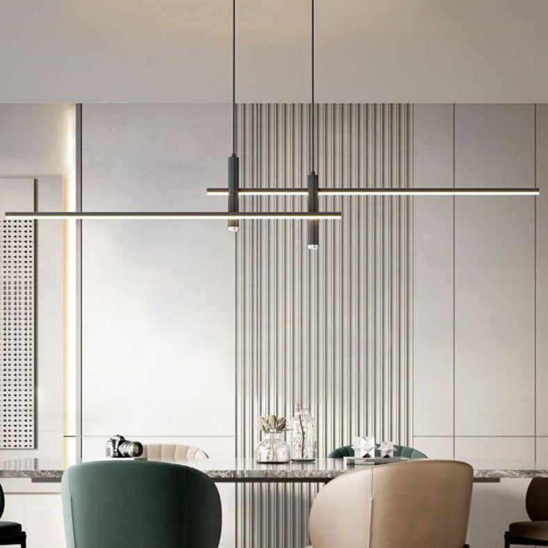 Modern Island Lighting with Aluminum Shade Simplicity LED Metal Ceiling Pendant Light