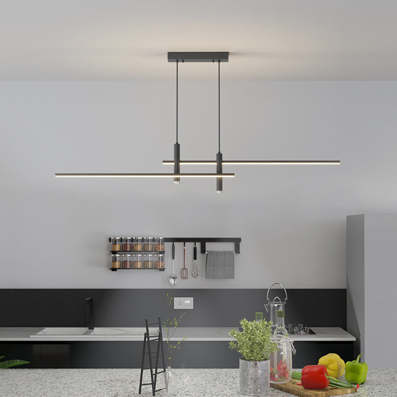 Modern Island Lighting with Aluminum Shade Simplicity LED Metal Ceiling Pendant Light