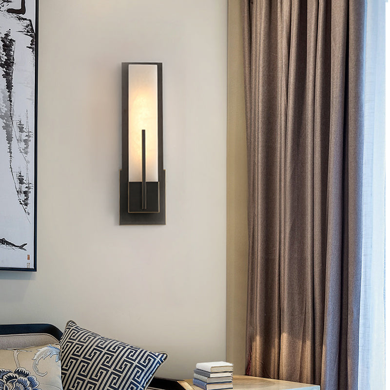 Eigentijdse muurlichtwagentjes met marmeren schaduw voor slaapkamer woonkamer