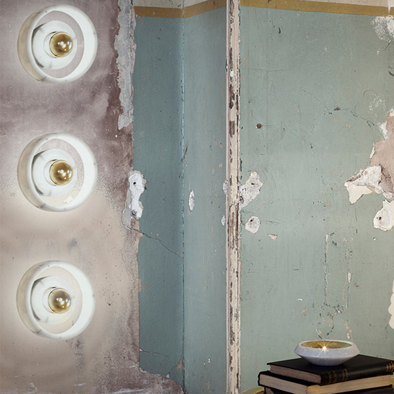 Schüssel Leuchte Leuchte moderne 1-Licht-weiße Wandlampe für Cafésgeschäft