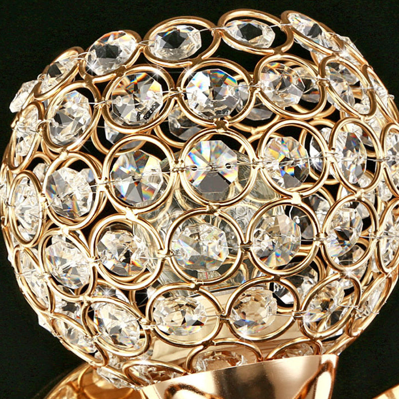 Éclairage d'applications à balle pour la chambre à coucher d'une lumière antique Éclairage mural en cristal clair