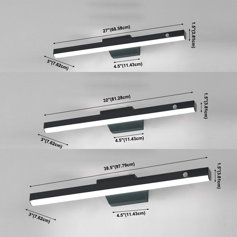 Lampada da lampada a specchio intelligente a LED Nordic Modern Stile da bagno Specchio fissa