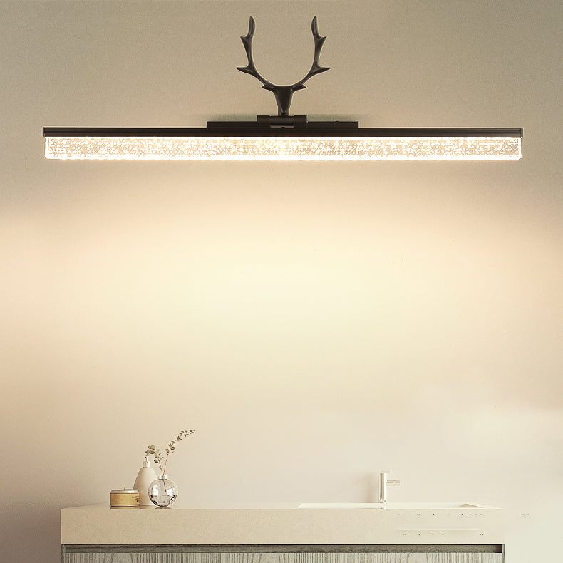 LED Smart Mirror Lampe American Retro Style Badezimmer Waschraum Geweih Formspiegelleuchte