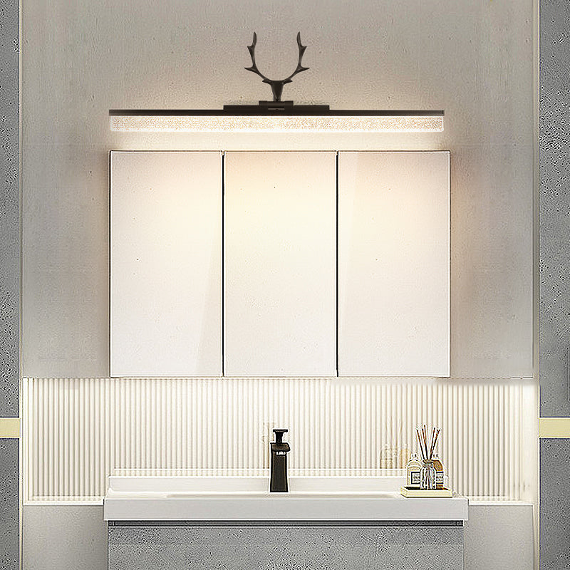 LED Smart Mirror Lampe American Retro Style Badezimmer Waschraum Geweih Formspiegelleuchte