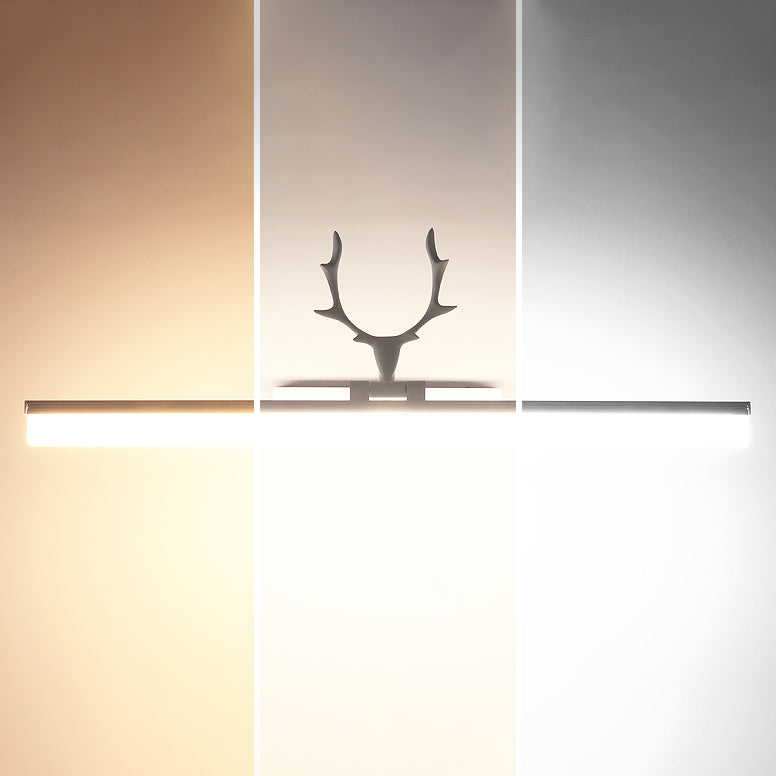 LED Smart Mirror Lampe American Retro Style Badezimmer Waschraum Geweih Formspiegelleuchte