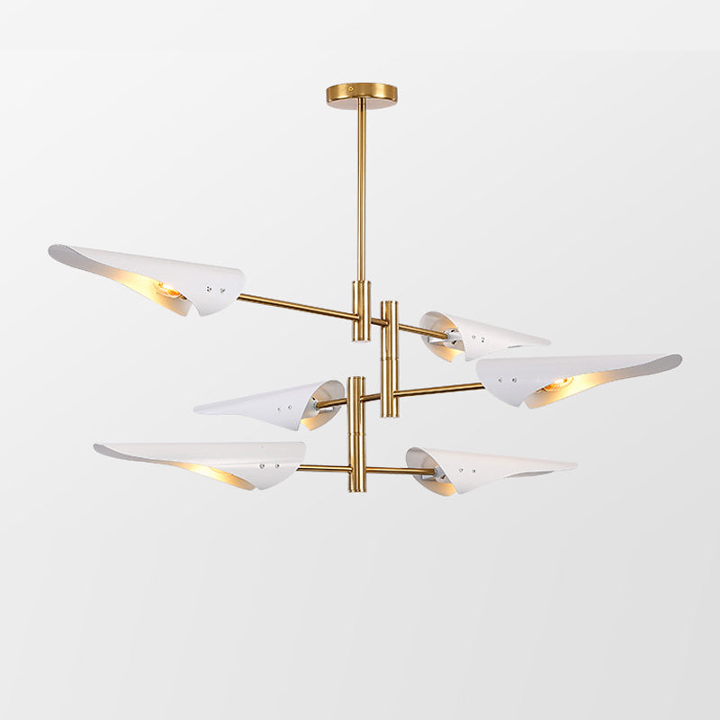 Luci sospese postmoderne Multi lampadario in metallo per la camera da letto del soggiorno