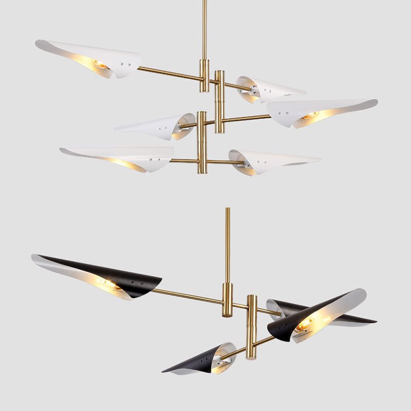 Luci sospese postmoderne Multi lampadario in metallo per la camera da letto del soggiorno