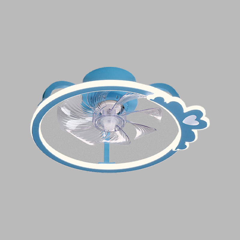 Éclair de ventilateur de plafond de dessins animés circulaires