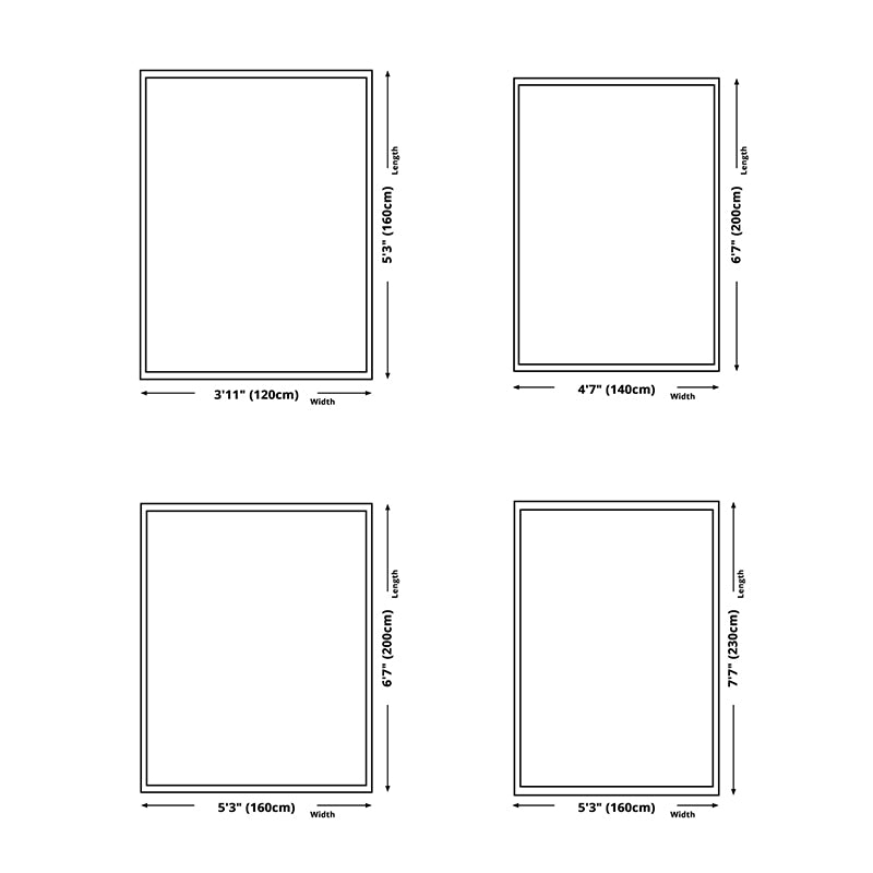 Vintage Flowers Print Area Rug Polyester Carpet Pet Friendly Indoor Rug for Home Decoration