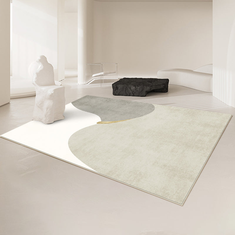 Tapis Chic et moderne, bloc de couleurs, en Polyester, avec envers antidérapant, pour la décoration de la maison