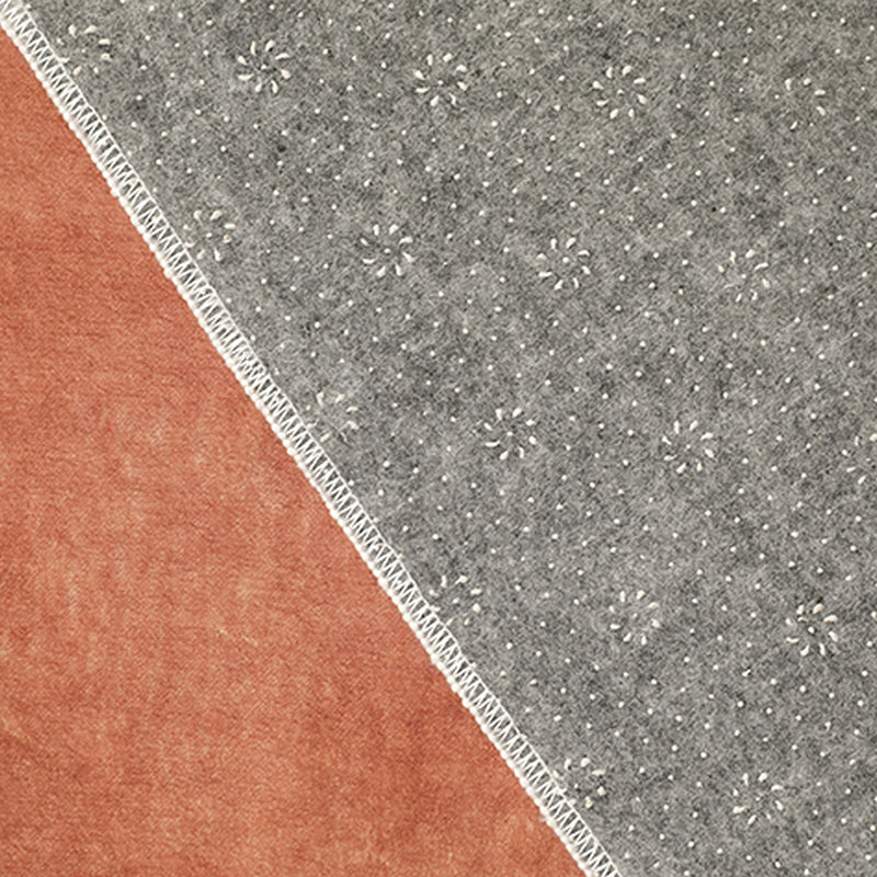 Modern Living Room Area Carpet Color Block Polyester Area Rug Stain Resistant Rug