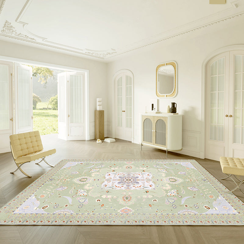 Pink Modern Rug Graphic Pattern Polyester Area Rug Non-Slip Backing Carpet for Home Decor