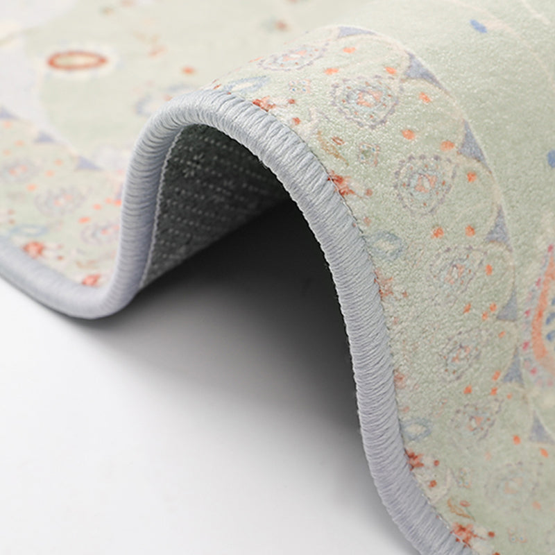 Pink Modern Rug Graphic Pattern Polyester Area Rug Non-Slip Backing Carpet for Home Decor