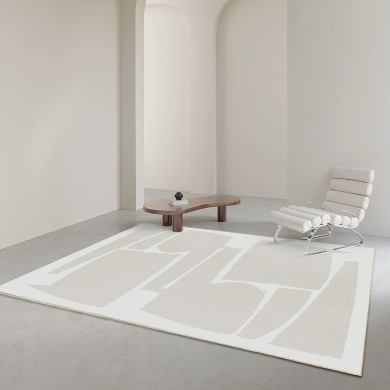 Area a blocchi di colore bianco moquette moderno tappeto area di poliestere moderna tappeto per la casa