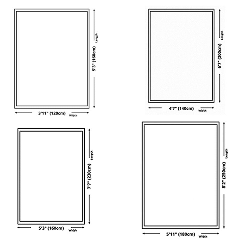 Orange Modern Rug Polyester Striped Rug Washable Indoor Rug for Home Decor