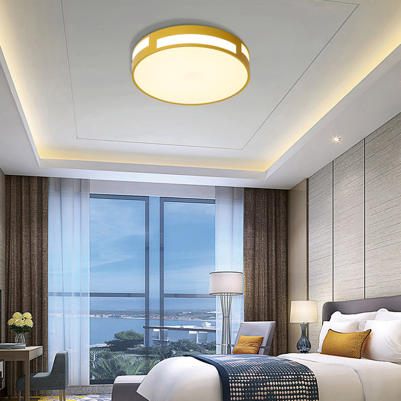 Ronde inbouwplafondlamp Moderne Scandinavische acrylkap LED-inbouwlamp in blauw/groen/roze/geel