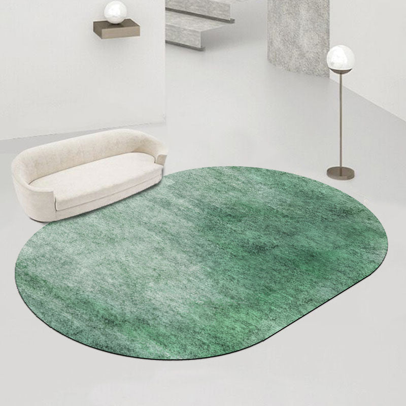 Modern Oval Carpet Minimalist Polyster Indoor Rug Washable Area Carpet for Living Room