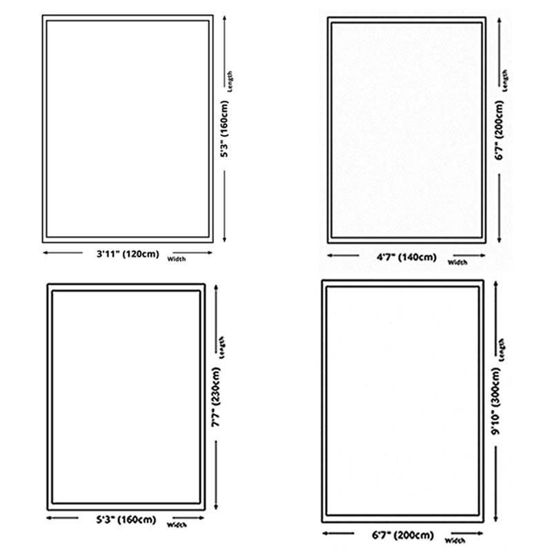 Contemporary Floral Print Rug Polyester Area Carpet Stain Resistant Indoor Rug for Living Room