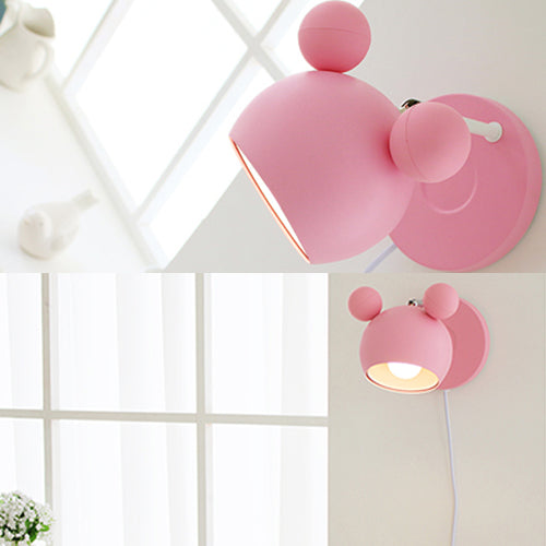 Lampada montata sul cerchio moderno in stile metallo a parete 1 illuminazione a parete leggera per camera da letto