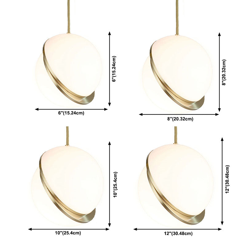 Acrylkugel zeitgenössischer einfacher einzelner Buld -Anhänger LED -Anhänger für Barstudienraum