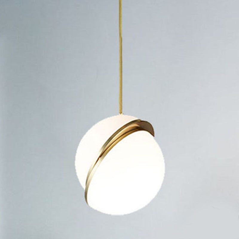Acrylkugel zeitgenössischer einfacher einzelner Buld -Anhänger LED -Anhänger für Barstudienraum