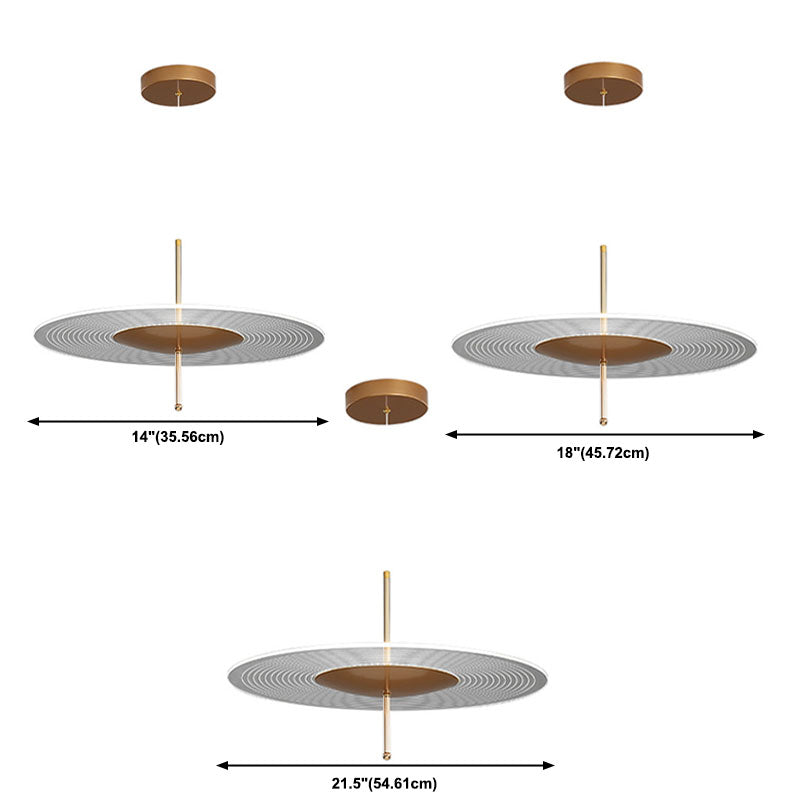LED 1 Plat de tête Lumière Pendre moderne simple