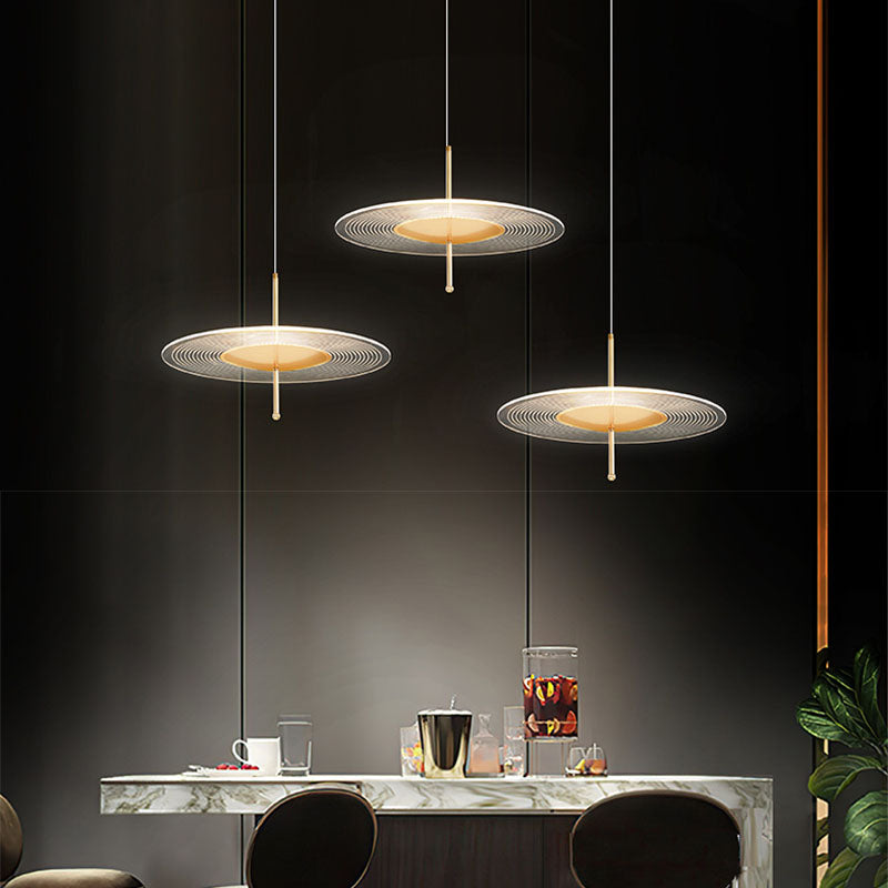 LED 1 Plat de tête Lumière Pendre moderne simple