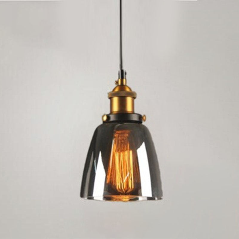 1 Light Pendant Lamp with Lucency Glass Modern Suspension Lighting Fixture