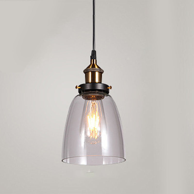 1 Light Pendant Lamp with Lucency Glass Modern Suspension Lighting Fixture