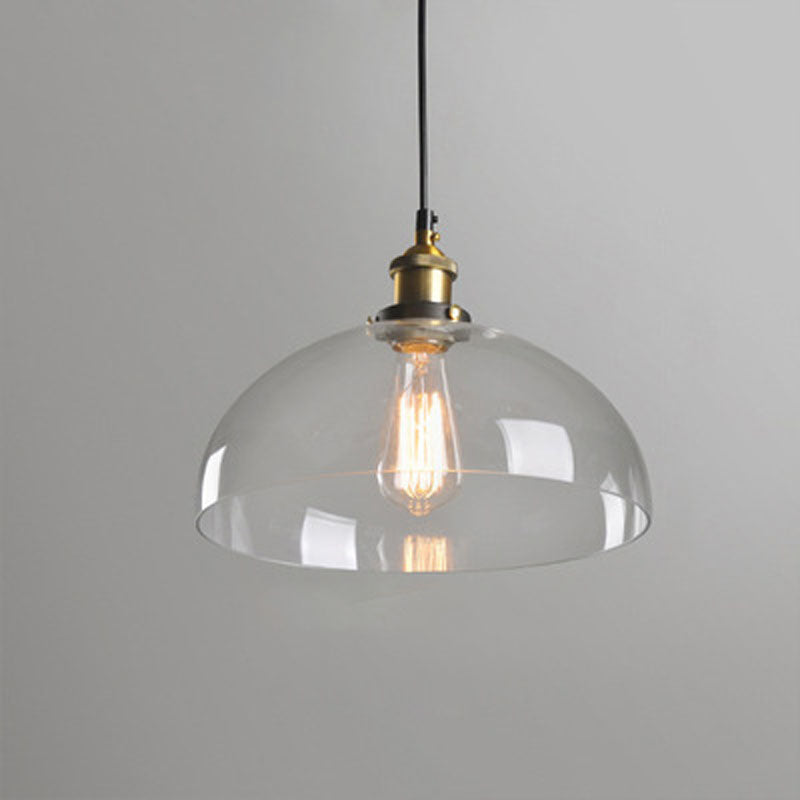 1 Light Pendant Lamp with Lucency Glass Modern Suspension Lighting Fixture
