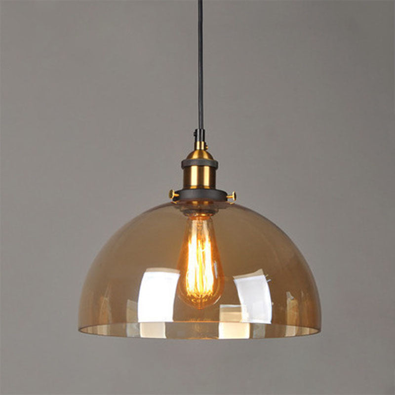 1 Light Pendant Lamp with Lucency Glass Modern Suspension Lighting Fixture