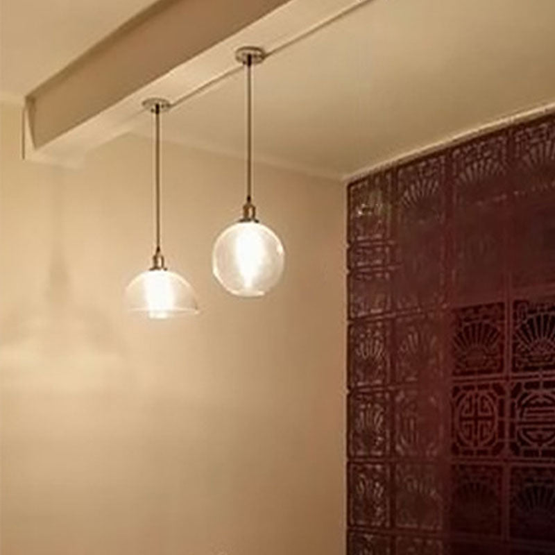 1 Light Pendant Lamp with Lucency Glass Modern Suspension Lighting Fixture