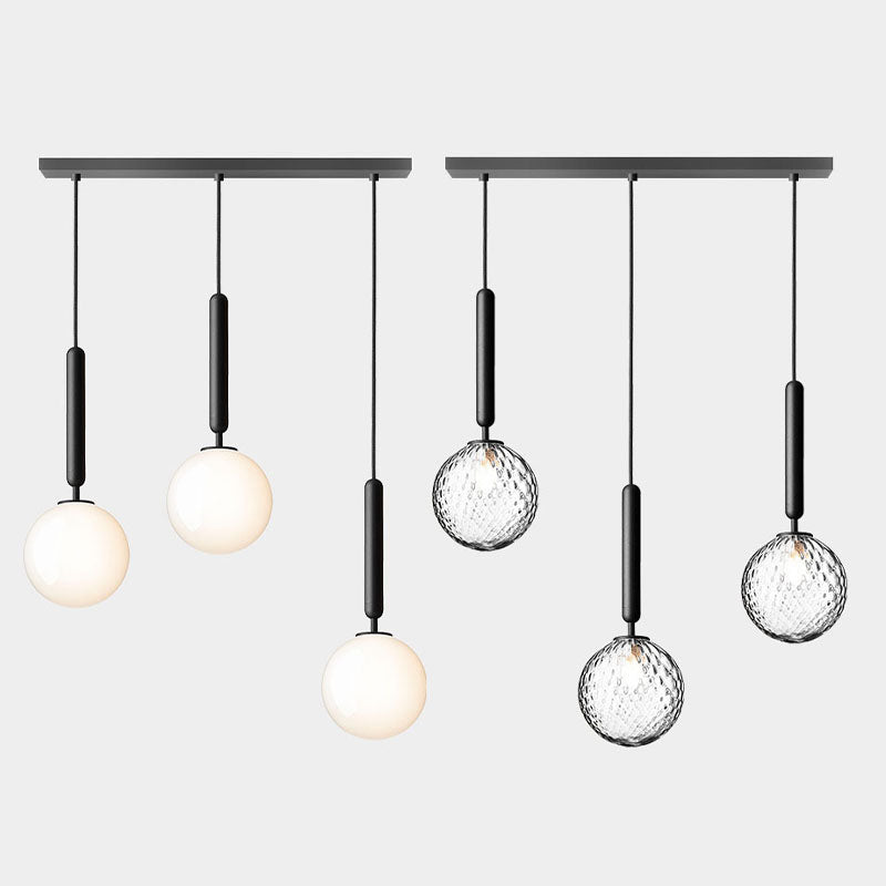 Moderne minimalistische Anhängerleuchte -Deckenbeleuchtung mit kreativer Glasform