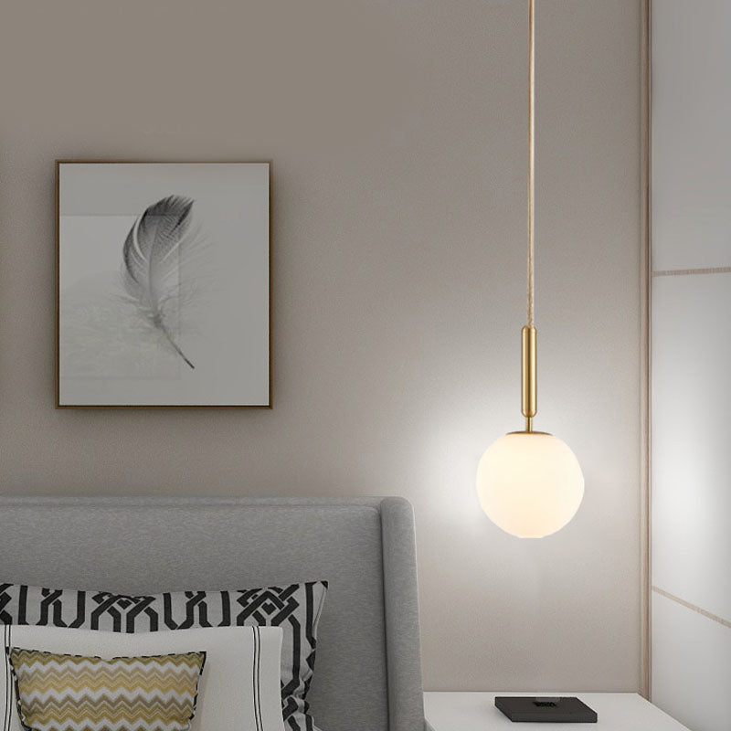 Creative Contemporary Pendant Light Fixtures with Glass Shade for Dining Room Coffee Shop