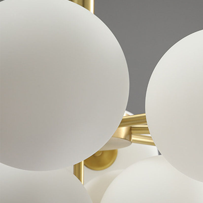 Lampada lampadina a globo Illuminazione a sospensione moderna in vetro bianco per il ristorante