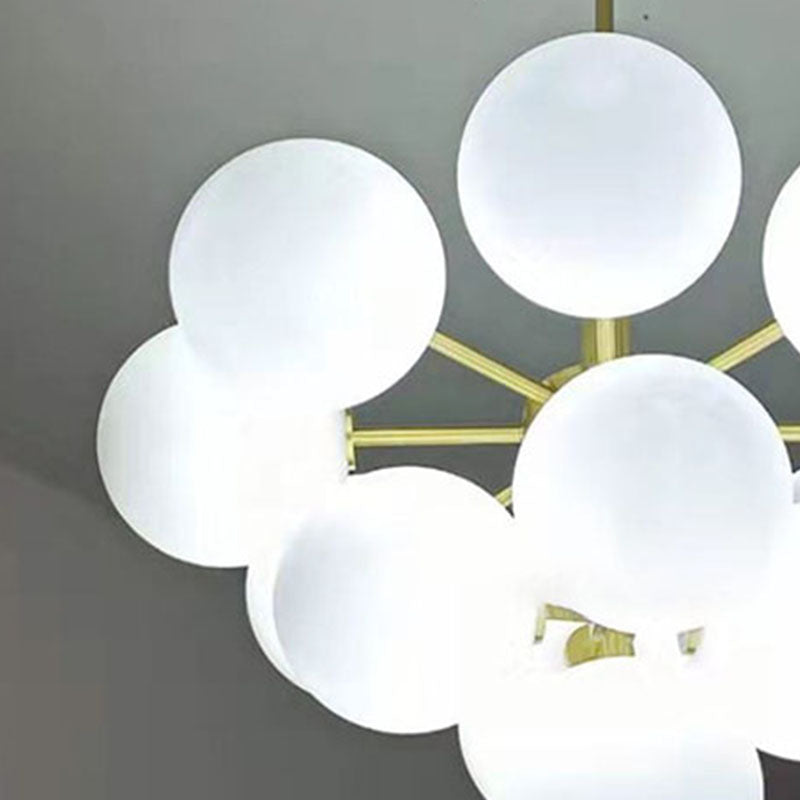 Lampada lampadina a globo Illuminazione a sospensione moderna in vetro bianco per il ristorante