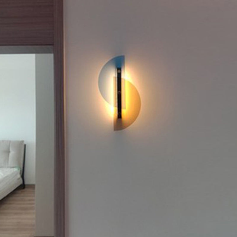 Moderne Wandmontaglampen mit bogenförmiger Glaswandleuchten für Schlafzimmer