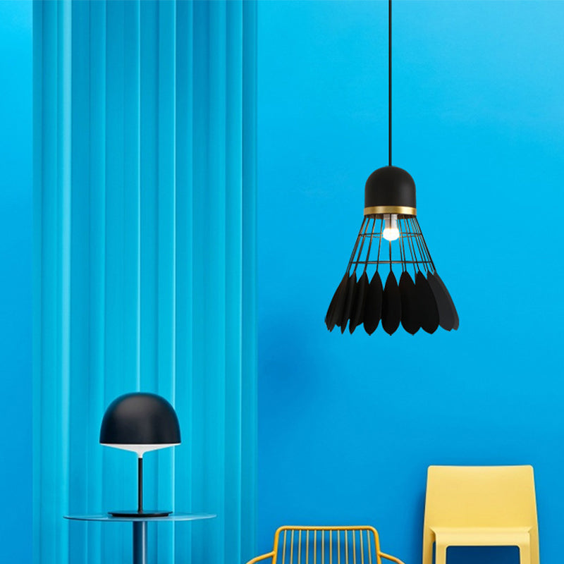Modern Macaron Badminton Hanging Pendnant Lamp Metal Hanging Pendant Lights for Restaurant