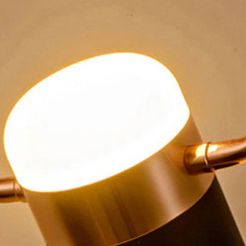 Cylinder Island Light Fixtures Modern Multi-Light Island Chandelier Lights with White Acrylic Shade