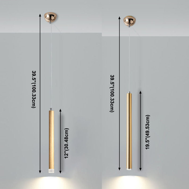Lineare Anhängerleuchten moderne 1-Licht-LED-Anhängerlampe mit klarem Kristallschatten