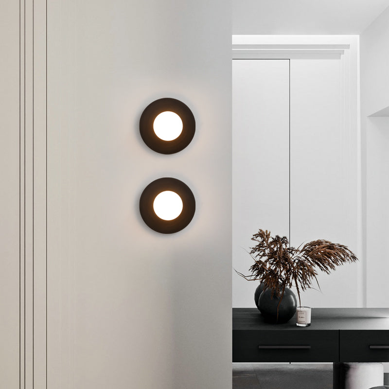 Modern Style House usada luces creativas de luz de pared con sombra de vidrio para dormitorio del hotel